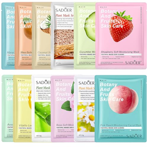 12 Pcs Gesichtsmaske Gesichtsmasken Face Mask Gesichtsmasken Set Gesichtsmasken&Gesichtskuren Masken Beauty Maske Gesicht Gesichtsmaske Gesichtsmasken Face Mask Gesichtsmasken Set Masken Beauty