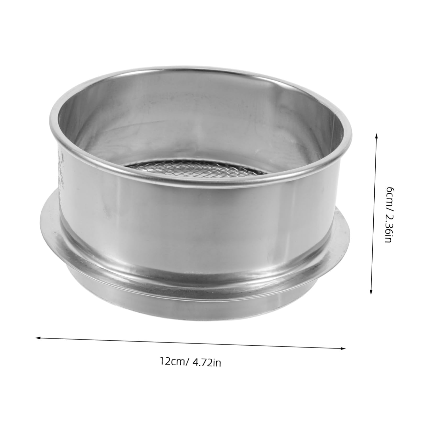 LAPYAPPE Stainless Steel Mesh Sieve Garden Soil Sifter Fine Mesh Strainer Soil Test Sieve for Gardening