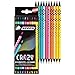 Produktbild JOLLY Next Generation, Crazy Buntstifte, 10 Doppelseitige bruchsichere Farbstifte mit 20 Farben, Schwarzes Holz, Runde ergonomische Stiftform, modisches Design