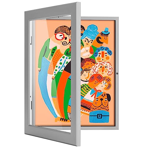 Wuirccx 9X12 Kids Art Picture Frame,Front Opening With Hd Glass,Horizontal And Vertical Art Display For Kids Artwork,Photos,Crafts,Drawing Frame(Grey,1-Pack) #TOP8