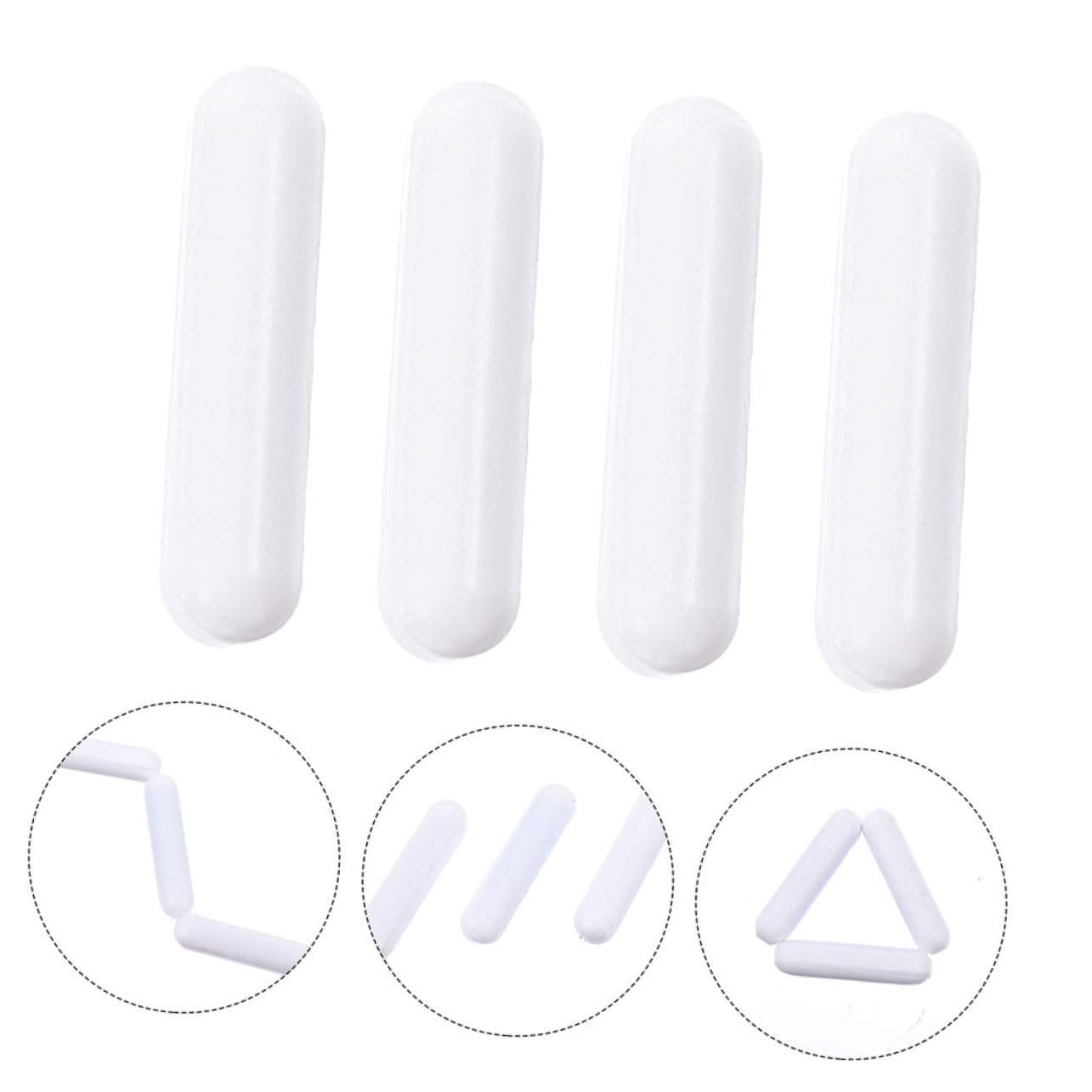 Mobestech 48piezas Barra Agitadora Magnética De Ptfe De Herramienta De Mezcla Para Laboratorio Para Agitar Líquidos Alta Temperatura Investigación Científica