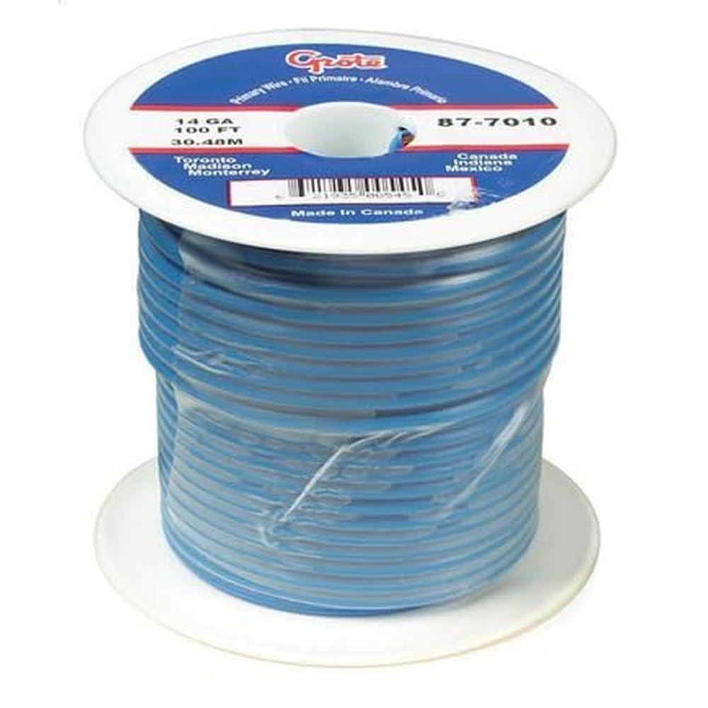 Grote 89-5010 Primary Wire, blue insulated copper wire