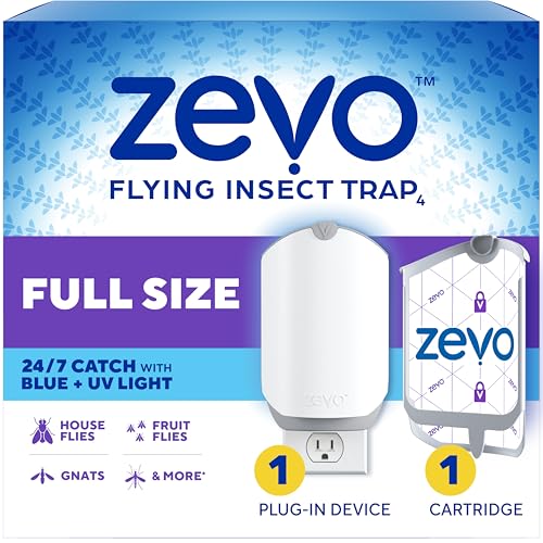 Zevo Flying Insect Trap with UV Light & Cartridge