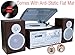 Boytone BT-28SPS Bluetooth Classic Style Record Player Turntable with AM/FM Radio, Cassette Player, CD Player, 2 Separate Stereo Speakers, Record Vinyl, Radio, Cassette to MP3 SD Slot USB, AUX Silver
