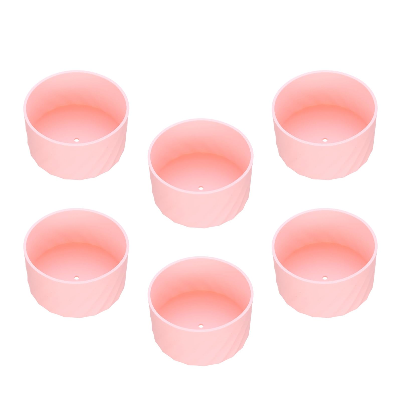 Jazuaiao 6pcs Flexible Silicone Cup Sleeve Water Bottle Bottom Cover Dishwasher Safe Drinkware Protector Silicone Cup Sleeve