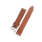 HFERHT Quick Release Leather Watchbands 18mm 20mm 22mm 24mm Casual Belt Smart Watch Strap Soft Matte Bracelet Wrist Band