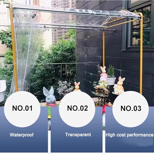 Bâche en vinyle transparent ultra-résistant face aux intempéries - 6
