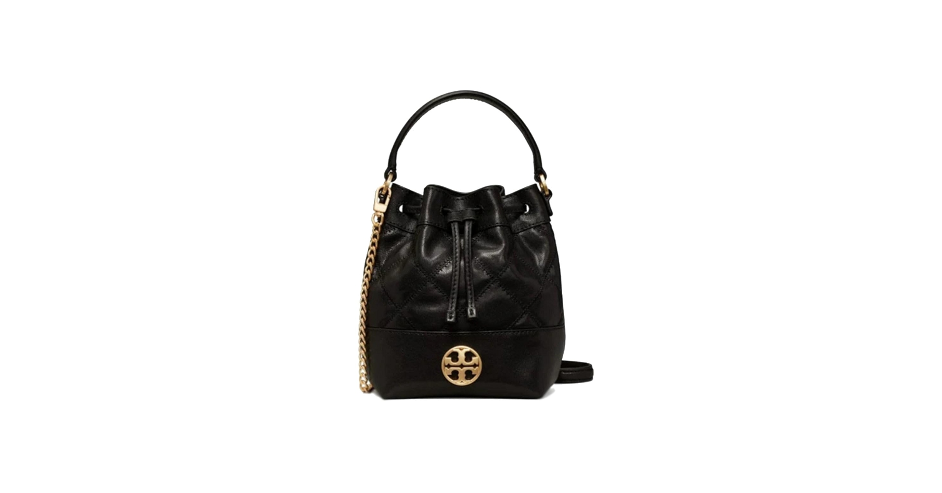 Tory Burch Women's Willa Mini Bucket Bag, Black, One Size : Amazon