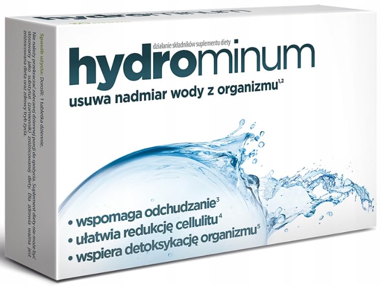 HYDROMINUM KÖRPERENTWÄSSERUNG Wasseransammlung 30 Tabletten Eliminierung von Wasser aus dem Körper
