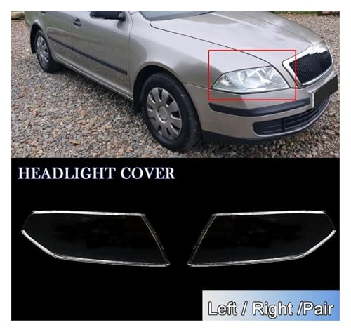 Cache lentille phare Skoda Octavia coque remplacement contre phares ternes