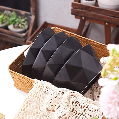 Bruntmor 6" Ceramic Plates Set Of 4, Round White Ceramic Salad Plates For Kitchen Dish Plates, Ceramic Dinnerware Appetizer Plates With Handle,Serving Platter For Sushi And Sizzling #TOP3