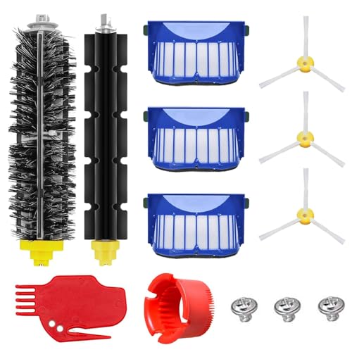 Opiniones y reviews de Repuestos para aspiradoras los 5 mejores. 48 Roomba Repuestos,Compatibles para Kit de Accesorios de Repuesto para Roomba Serie 600,Piezas para Aspiradoras-Incluye 3 Cepillos Laterales, 3 Filtros, 1 Rueda Giratoria Delantera,...