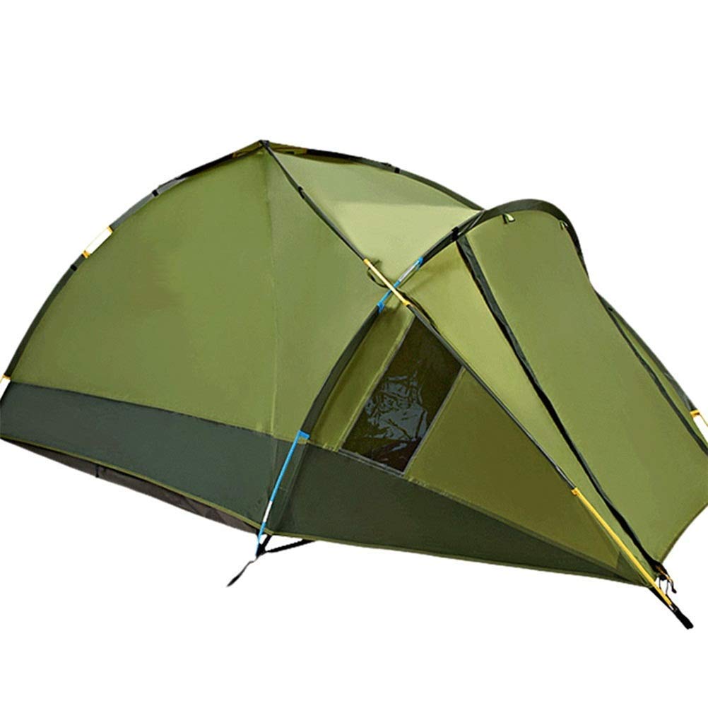 Tente camping 3-4 personnes avec double toit de pluie imperméable pour bivouac