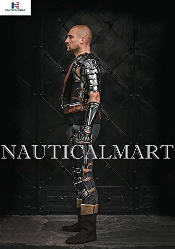 Blackened Steel Full Set Complete Armor Cuirass/Shoulders/Bracer/Leg Greaves - Steel Armor - Armor Berserk Replica -