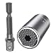 Produktbild Steckschlüssel Universalschlüssel Universal Nuss Universal-Steckschlüssel Multi Funktions Handwerkzeuge Reparatur Werkzeuge 7-19mm (7-19 mm mit Adapterr)