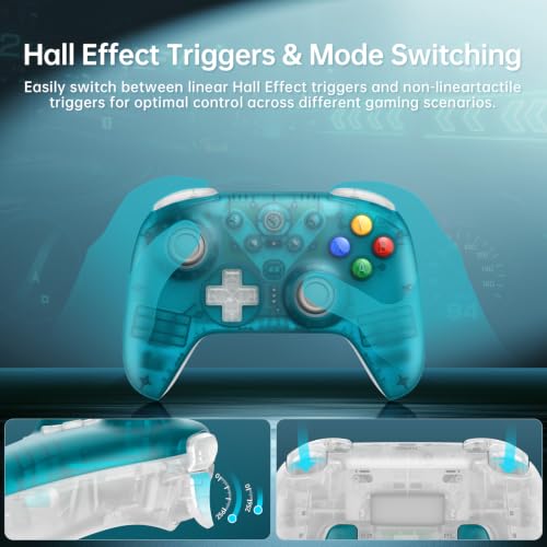 Image of 8Bitdo Ultimate 2 Wireless Controller,Clear Blue-TMR Joysticks