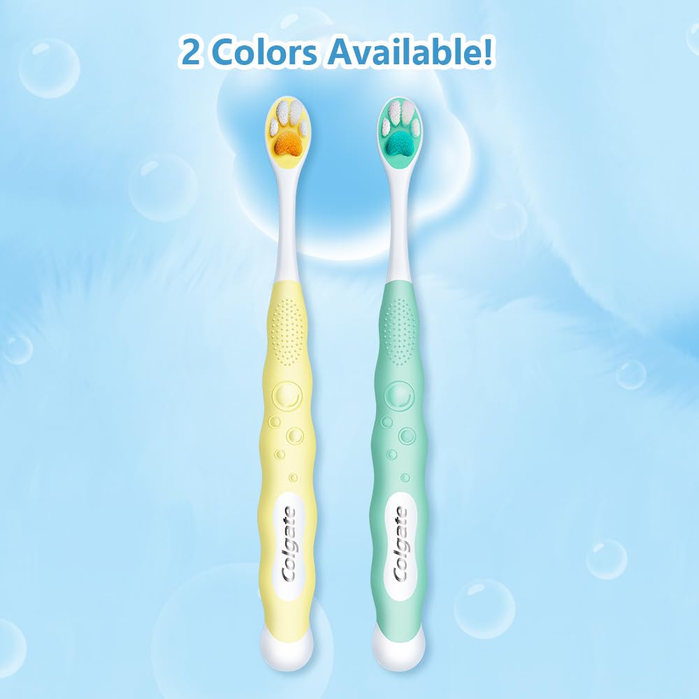 Colgate Kids Fluffy Paw 5+ Years Toothbrush Set | Ultra Soft Bristles - 2Pcs 3