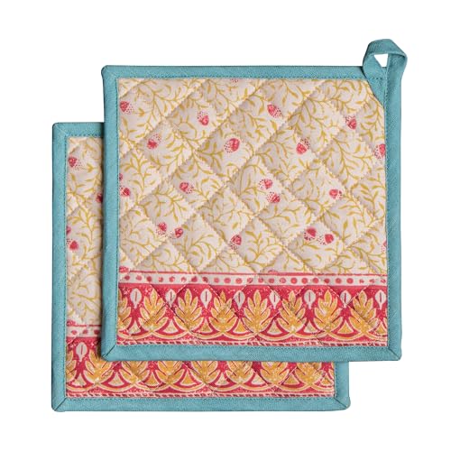 Manoplas de cocina de algodón Maison d'Hermine, almohadillas calientes resistentes para microondas 2