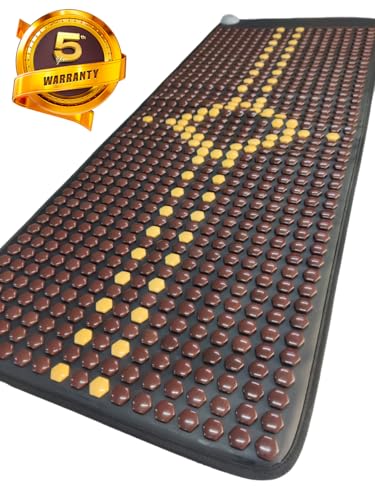 Image of Infrared Heating Stone Mat | Far Infrared Therapy Mat for Back Pain Relief, Stress Reduction, Muscle Recovery & Improved Blood Circulation | Large Full Body Heating Pad for Home, Office & Clinic Use