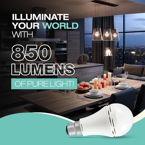Image of HAVELLS 8.5w LED Emergency Bulb | Shatter Resistant |Cool Day White (6500K) | B22 LED Bulb Base | Inverter Bulb for home,4 Hours battery back up| Li-ion Battery | Over charging Protection (PACK OF 20)