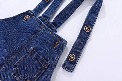 Mud Kingdom Little Boys Cute Denim Overalls Adjustable Straps3