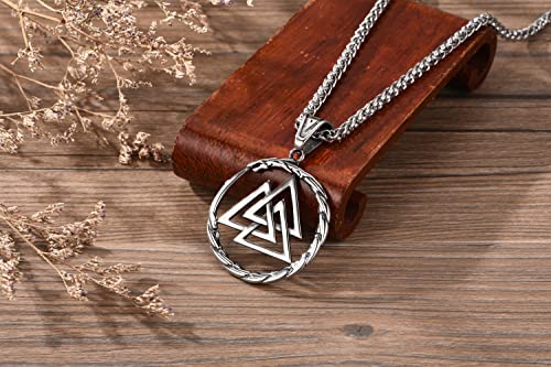 PiercingJak Collana vichinga Valknut Serpente
