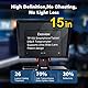Desview TP150 Teleprompter, 15 Zoll Teleprompters aus Aluminiumlegierung mit Fernbedienung und App Kompatibel mit Smartphone iPad iOS/Android-Tablet DSLR-Kamera für Videoaufnahme und Live-Streaming