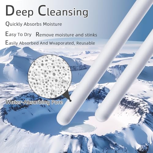 Image of 8Pcs Diatom Drying Rod Stick for Toys，Reusable,Toy Drying Stick,Gifts Deodorizing, Desiccant Absorbent Stick Moisture Absorbent Stick Moisture for Closet, Shoe Cabinet,Quick Drying Moisture Absorber