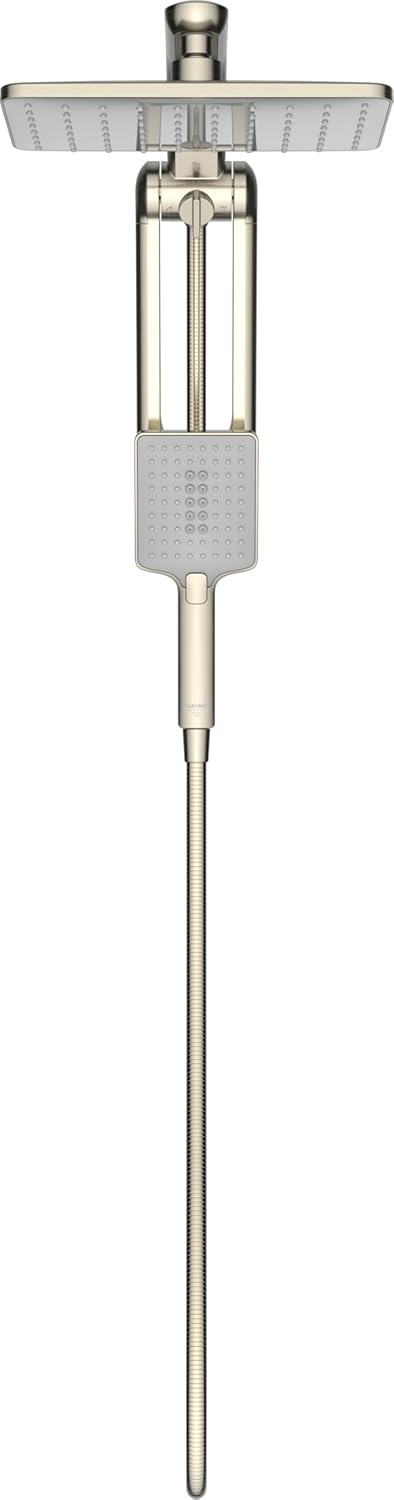 High Pressure Shower Head Set Upgraded Shower Heads with Handheld Spray Combo For Low Water Pressure, Brushed Nickel