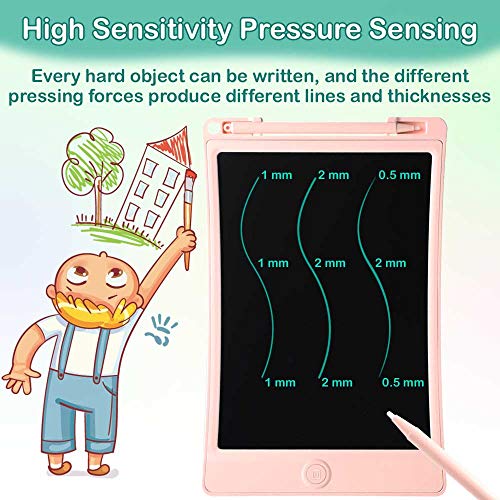 LCD Doodle Board Drawing Tablet 8.5 Inch, Erasable Reusable Writing Pad, is a Sketch Pad for Kids, Toddler Toys, Age 2 3 4 5 6 7 8 Year Old Girls & Boys - Educational and Learning Toys Best Gifts