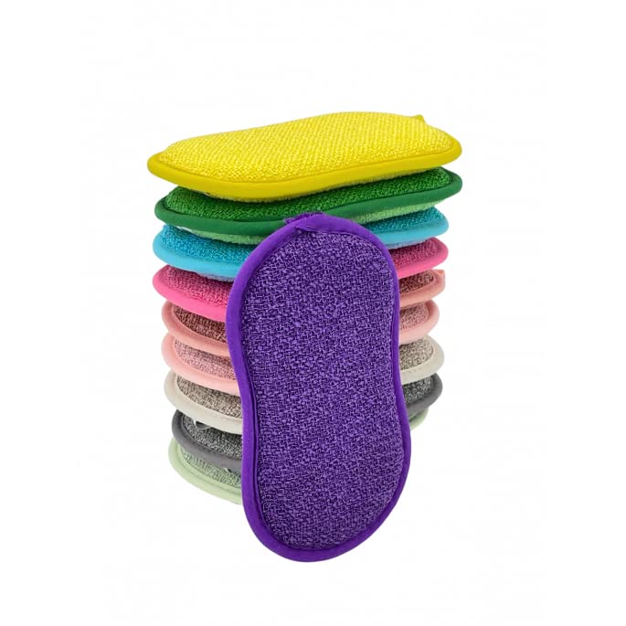 Set di 15 spugne per stoviglie lavabili – Clever SPONGE – Venteo – Non graffiante double face La cucina antibatterica in microfibra spugna pulisce efficacemente tutte le superfici
