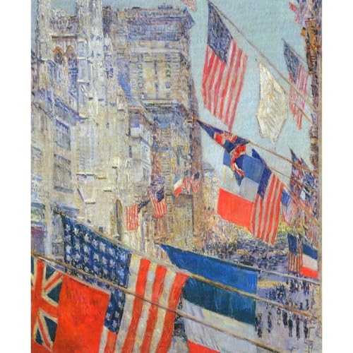 Toile Jour de la Victoire Hassam | Émotion et histoire chez vous