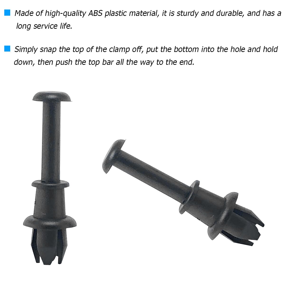 Adunsiaoto 4 Pièces Support Arrière Porte-Bagages Voiture - Clips Fixation 015532109E