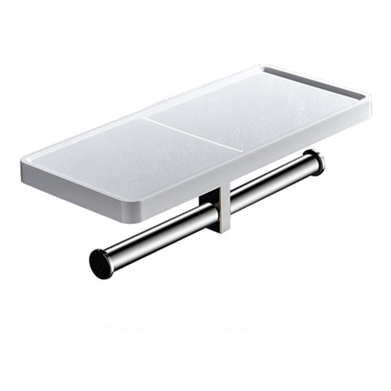 Paper Towel Holders Stainless Steel Toilet Tissue Holder Roll Paper Rack for Kitchen Bathroom and Toilet(Silver)