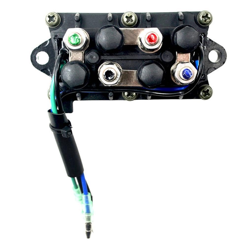 12V 120A 3 Pin Trim Relay Assy Boat Motor Power for Outboard Engine 30-90HP Compatible with 6H1-81950-00-00 6H1-81950-01-00 50TLHQ