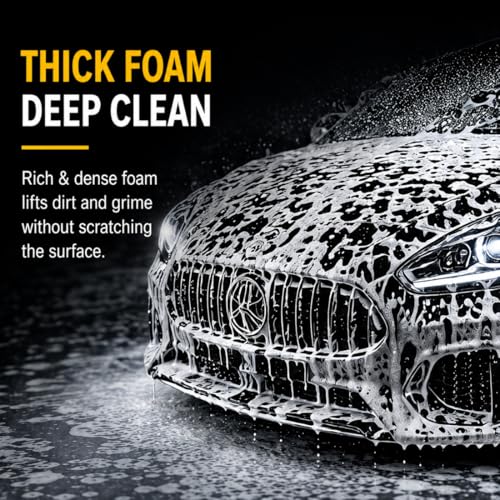 Image of CAR SAAZ Foam X Car & Bike Wash Shampoo 200ml | Premium High-Foaming Shampoo | Snow Foam Wash Shampoo for Ultimate Clean & Shine | pH Neutral, Thick Suds, Highly Effective