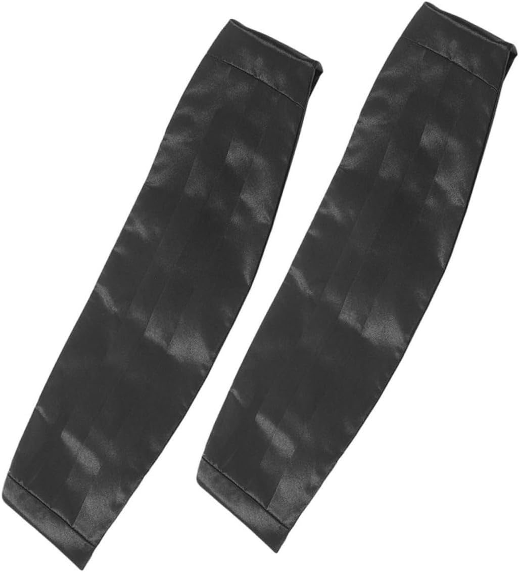2pcs Men's Tuxedo Cumberband for Suit Solid Waistband Adjustable Tie for Wedding