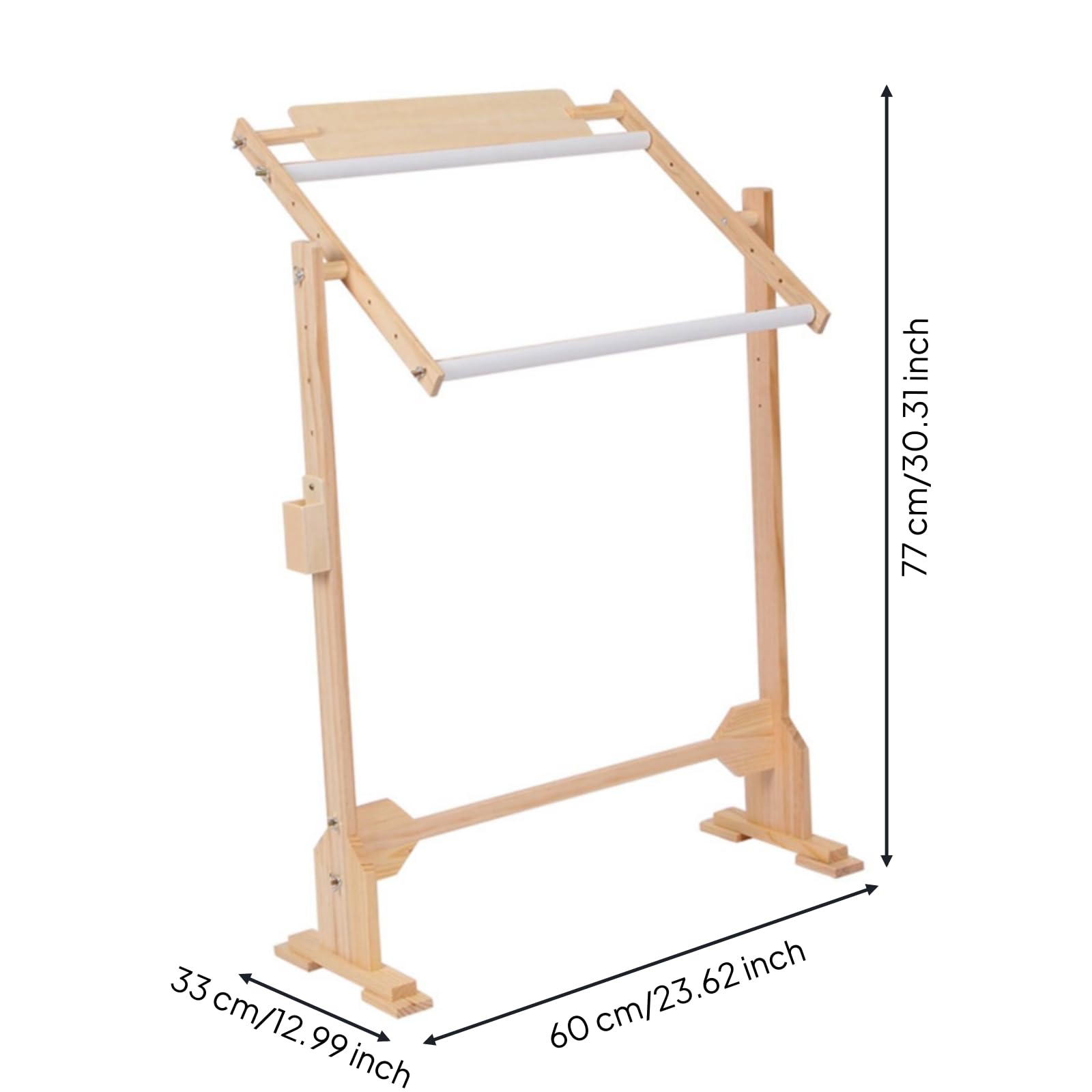 Folpus Cornice da Ricamo Supporto Telaio da Ricamo Telaio per Punto Croce Cavalletto per Ricamo Struttura per Ricamo con Base Stabile a Pavimento E Struttura