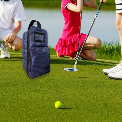 Sac à chaussures de golf avec fermeture éclair robuste et finitions soignées pour l'extérieur