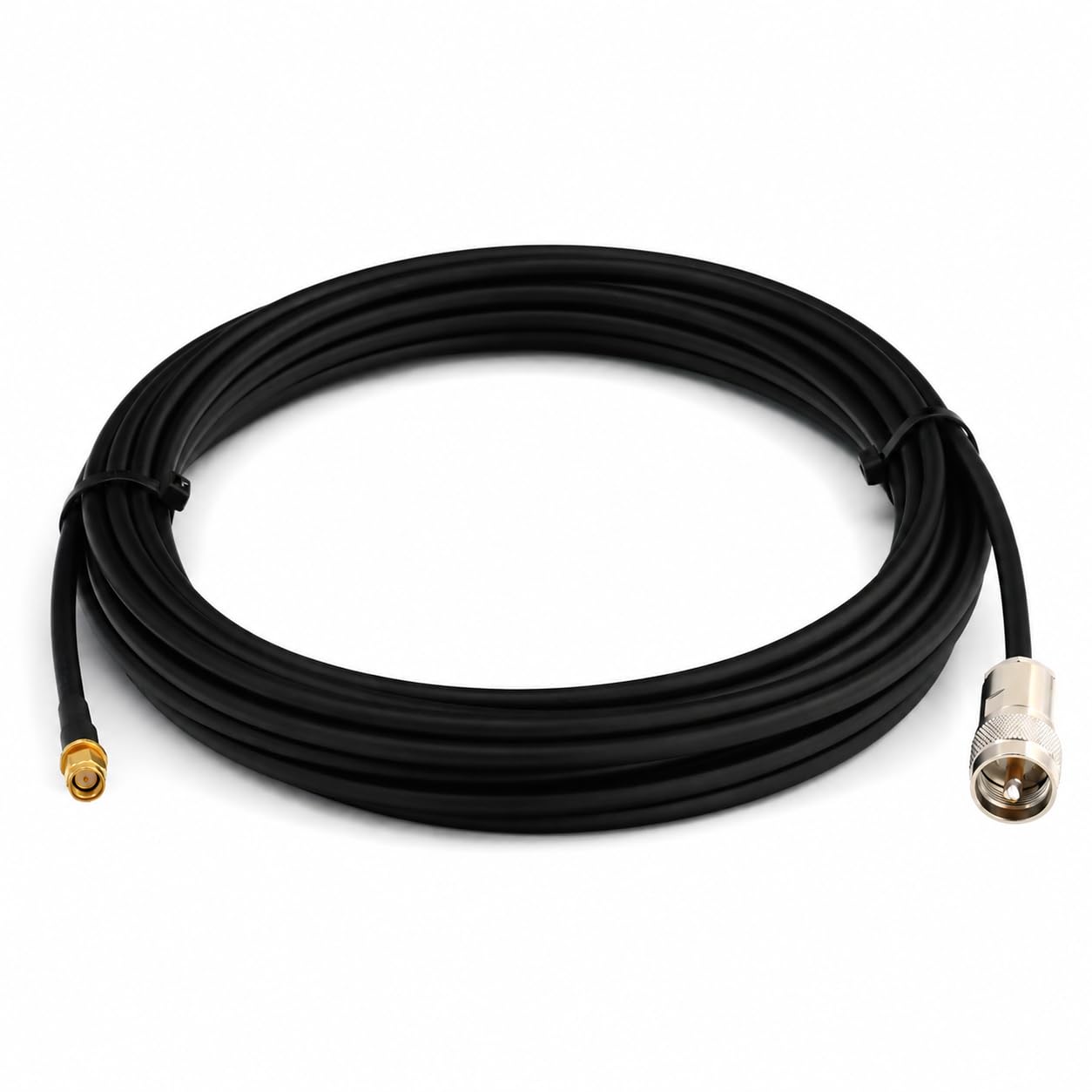25m SMA macho a PL259 Cable coaxial UHF RG8X CB — Cable coaxial de extensión SMA macho a UHF macho 50 Ohm — para radio HAM CB, antena, medidor SWR, radioaficionado, onda corta, RF