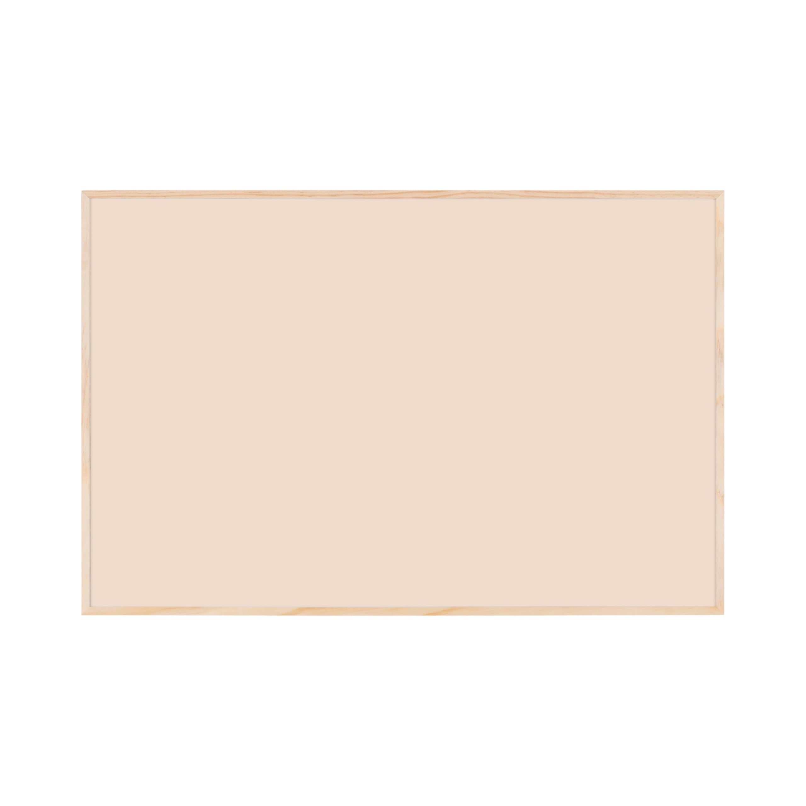 Bi-Office Lavagna Magnetica Earth New Basic Desert, 88,5 x 58,5 cm, Superficie in Acciaio Laccato, Cornice in Pino Naturale