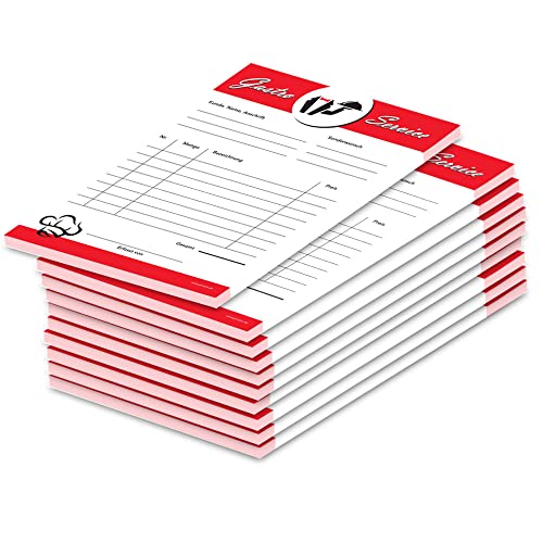 PRICARO Bestellannahmeblock \"Rot\", A5, 10 Stück PRICARO Bestellannahmeblock \"Rot\", A5, 10 Stück