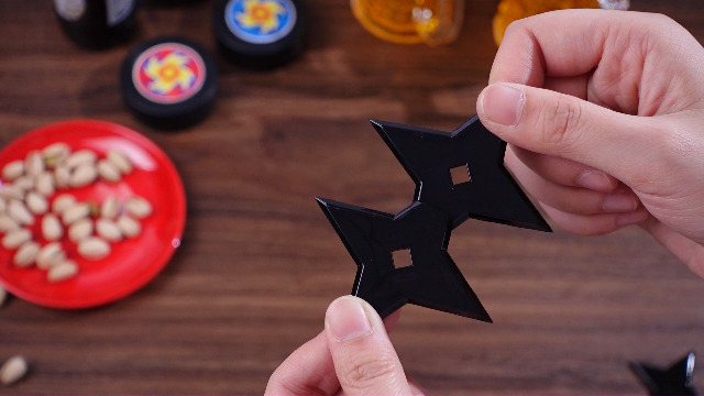 Imanes Ninja Star para refrigerador 10 unidades negro miniatura 7