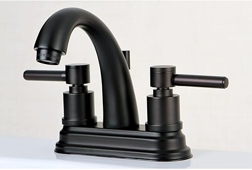 Miniatura 4 de Kingston Brass KS8615DL Concord Grifo de baño central de 4 pulgadas, 4-34 pulgadas, bronce aceitado