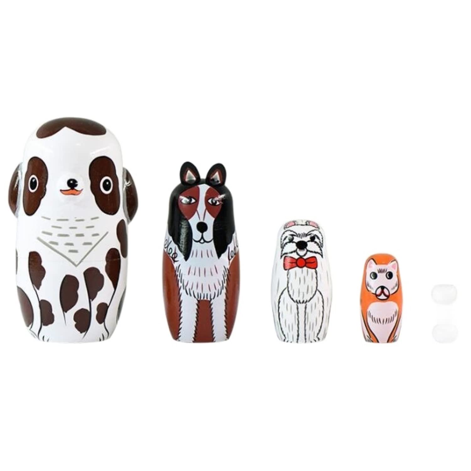 Matrioszki Matrioszka Lalka Rosyjska Puppy Theme Matryoshka, Farm Animal Russian Dolls Meble, Dekoracje I Przechowywanie Rosyjskich Lalek Rosyjskie Lalki