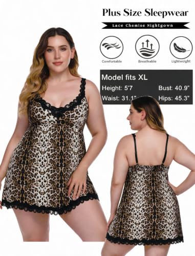 Image of Avidlove Women Sexy Sleepwear Lace Chemise Nightgown Full Slip Babydoll Sleepwear