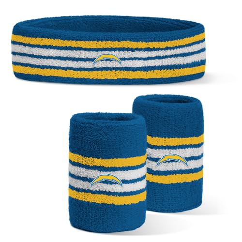 Image of For Bare Feet NFL Officially Licensed Team Logo Headband & Wristband Combo Pack Team Color OSFM