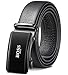 BOSS Aron Ceinture à Cliquet Réglable en Cuir Véritable 35 mm pour Homme JXB2-Noir