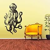 Wall Vinyl Sticker Decals Decor Jellyfish Octopus Deep Sea Ocean Fish Scuba Tentacles (Z1589)