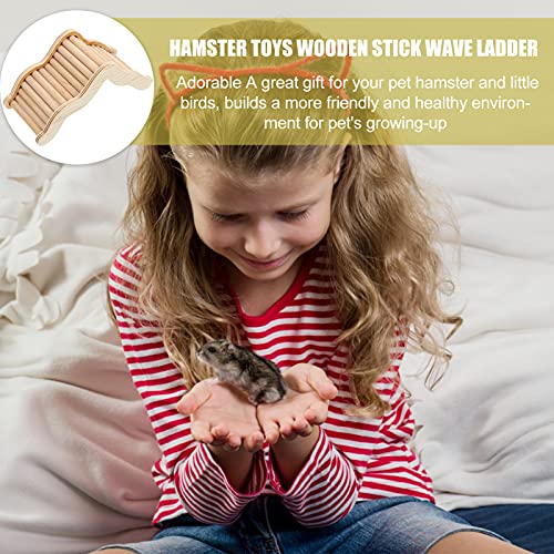 Balacoo Hamster Klimmen Ladder- Houten Suspension Bridge Speelgoed Hamster Muis Speelgoed Voor Cavia Ratten Egel Gerbils… - Image 7